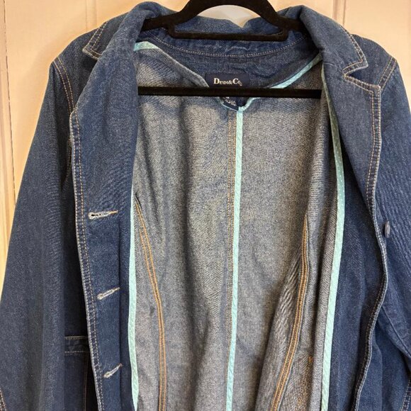 Denim & Co Women’s Denim 3 Button Blazer Jacket Size 1X Stretch Dark Wash - Picture 4 of 4